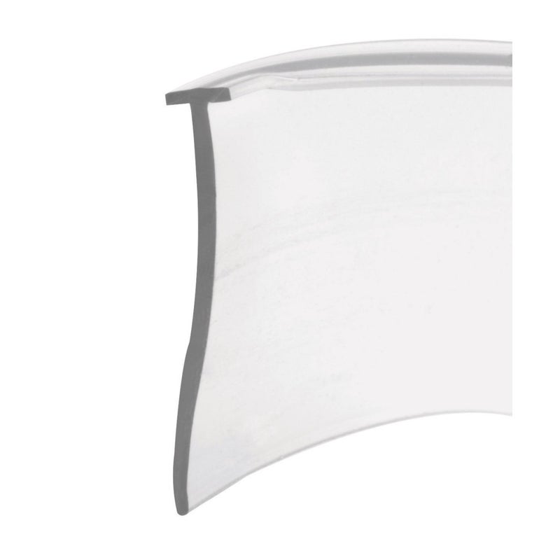 Slide-Co 194342 Shower Door Bottom Sweep, 36 In. x 1 In. Strip, Vinyl Construction, Clear, 5/32 In. Tee Insert Shape (Single Pack)